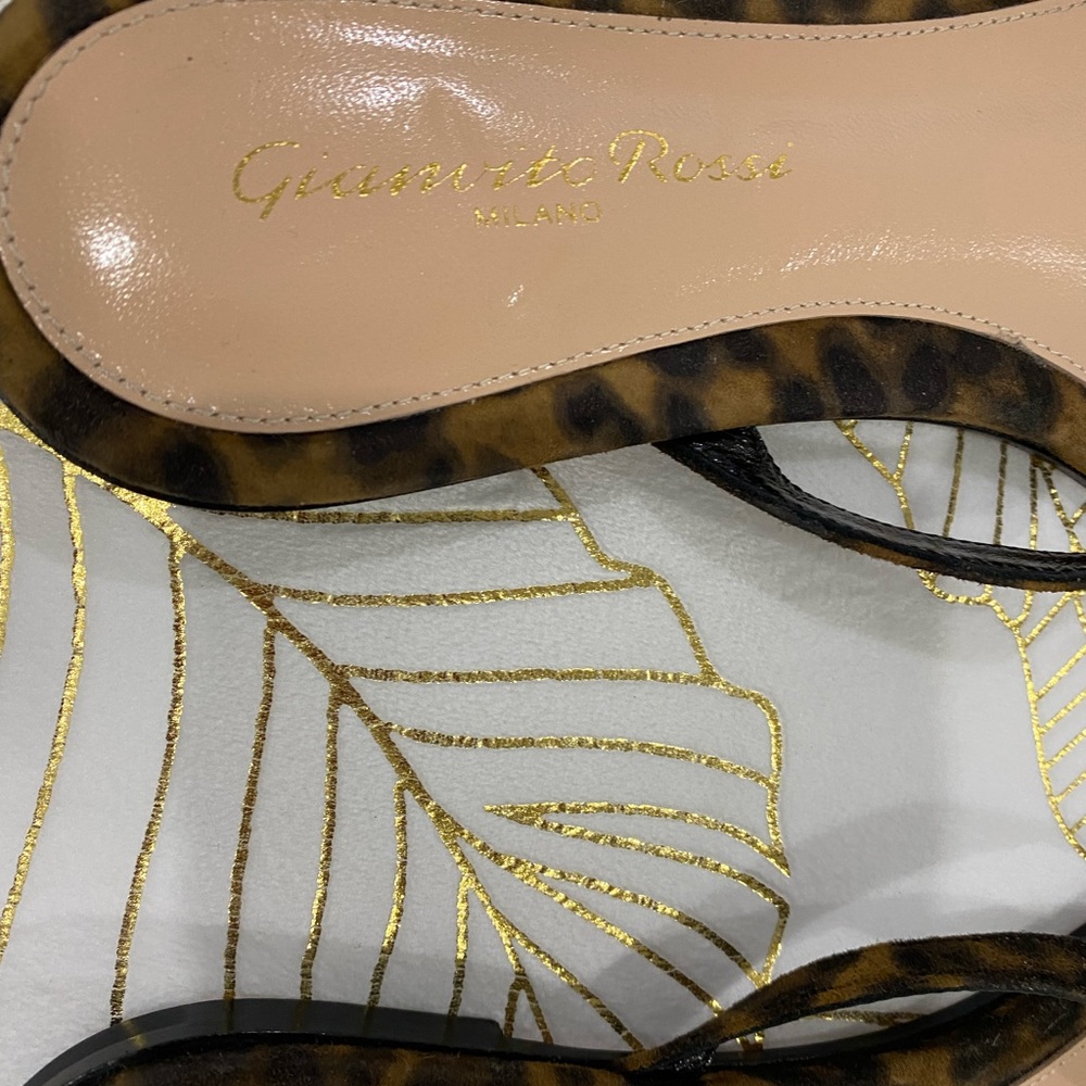 ⬇️PRICE⬇️ 
Gianvito Rossi - Sandal -leopard - size ( Italy) 37 1/2 - Picture 7 of 8